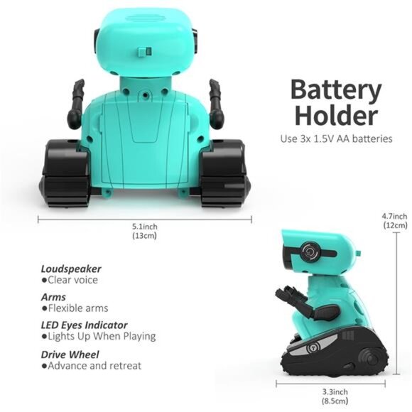 Robot Toys, Remote Control Robot Toy, RC Robots for Kids with LED Eyes, Flexible - Picture 6 of 7